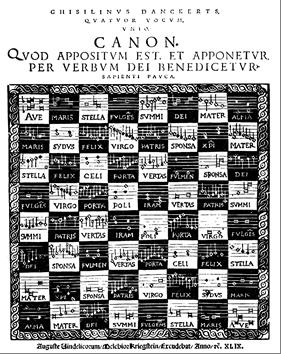 Ghiselin Danckerts, Ave Maris Stella.jpg